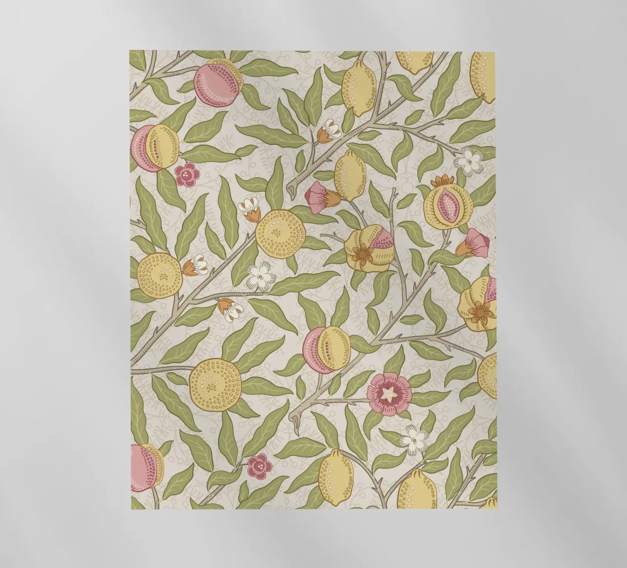 William Morris Bird & Pomegranate Print, modello vintage pellicola backlit da ArtHaus