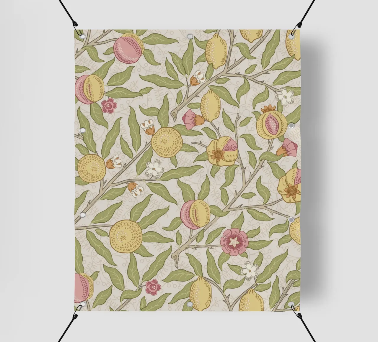 William Morris Bird & Pomegranate Print, modello vintage telo in pvc da ArtHaus