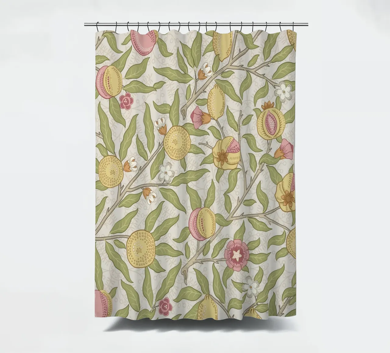 William Morris Bird & Pomegranate Print, modello vintage tenda da doccia da ArtHaus