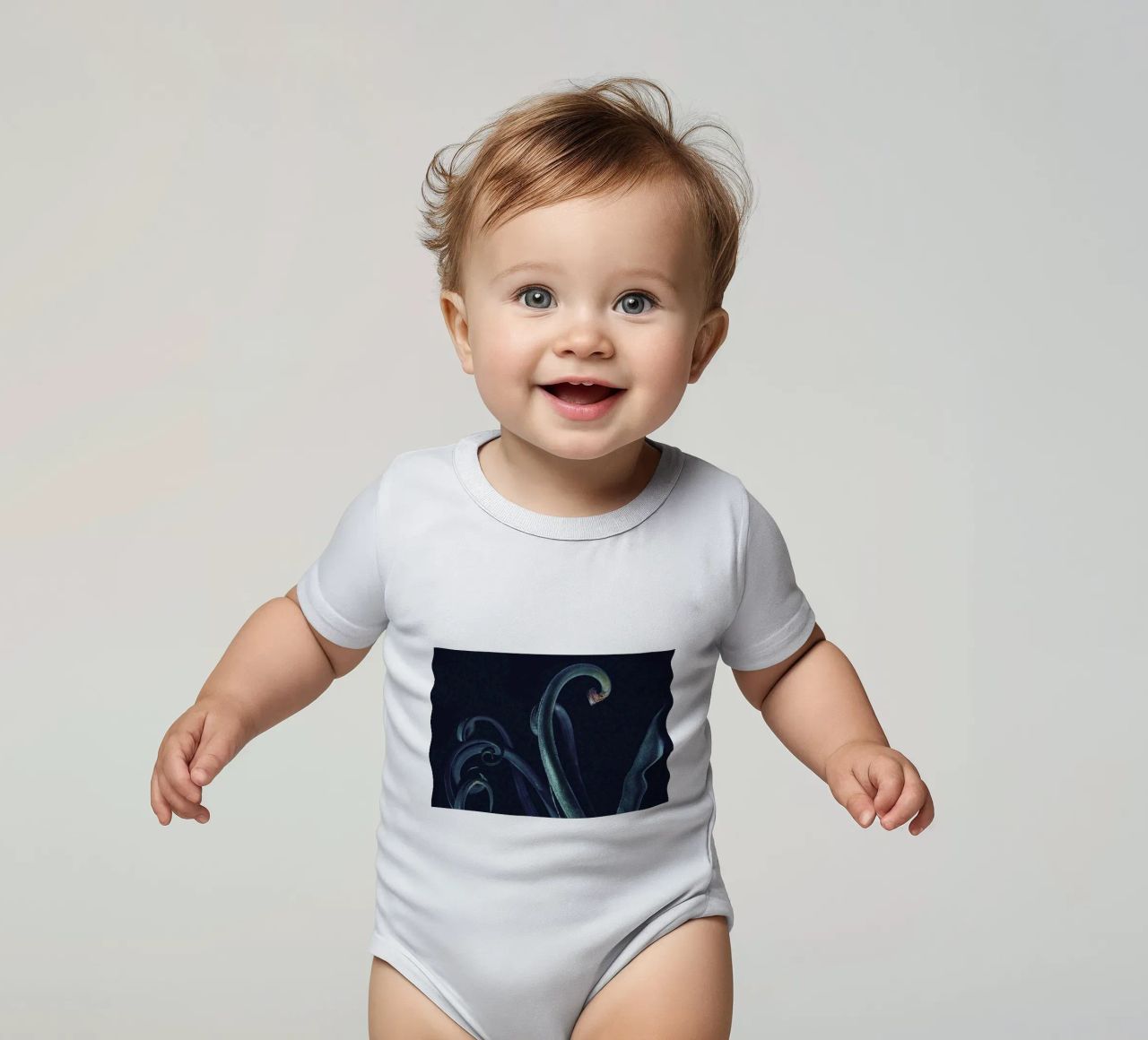 The Curve body neonato maniche corte da Pale Grain
