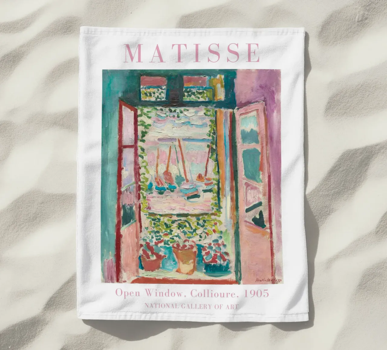 Henri Matisse Prints, Matisse Muurkunst, Abstract Botanisch strandhanddoek van ArtHaus