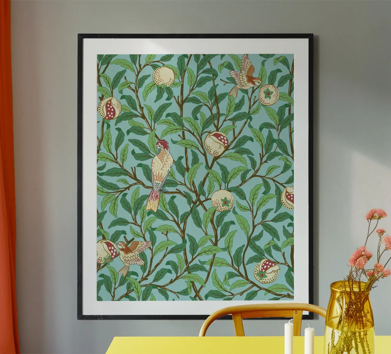 William Morris Prints, Botanical Wall Art, Bird Print Decor hahnemühle by ArtHaus