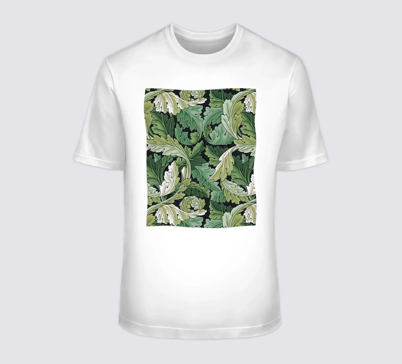 William Morris Prints, Botanical Wall Art, Green Wall Art t-shirt by ArtHaus
