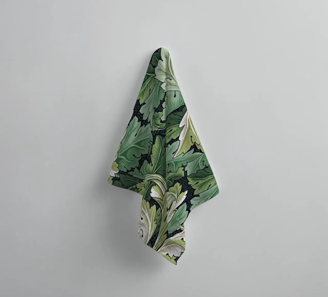 William Morris Prints, Botanical Wall Art, Green Wall Art towel by ArtHaus