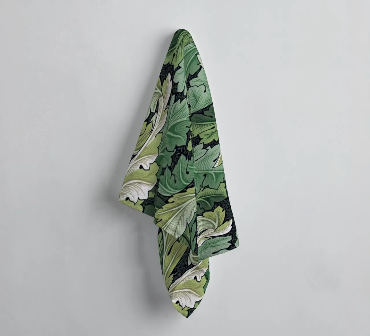 William Morris Prints, Botanical Wall Art, Green Wall Art towel by ArtHaus