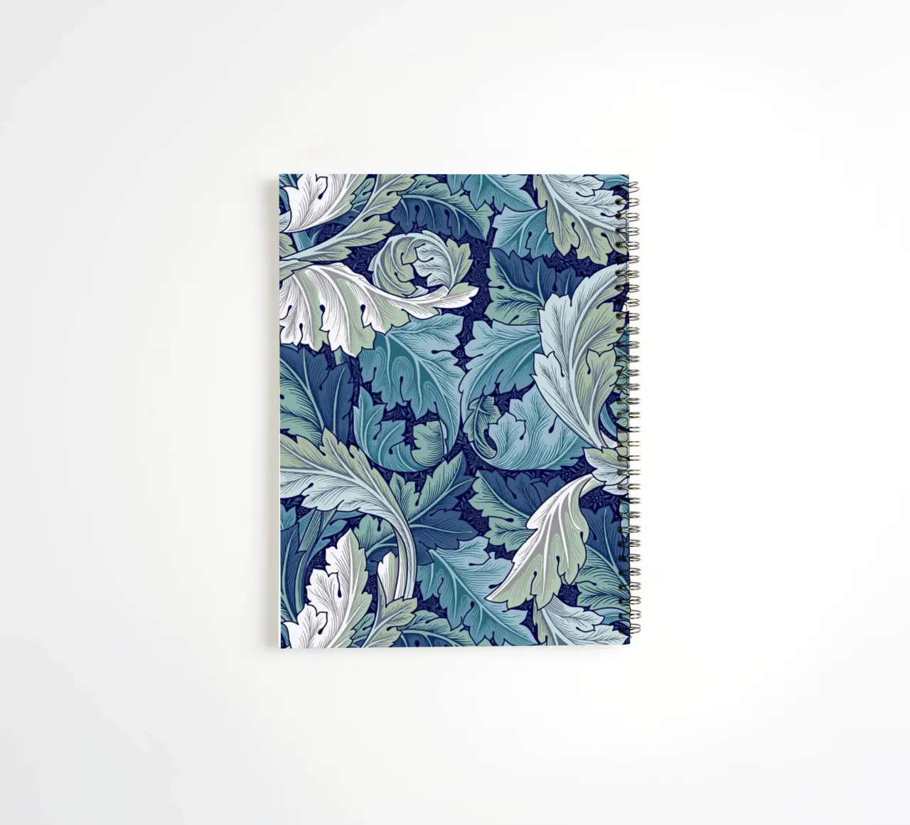 William Morris Prints, Botanical Wall Art, Nature Art Print spiral notebook by ArtHaus