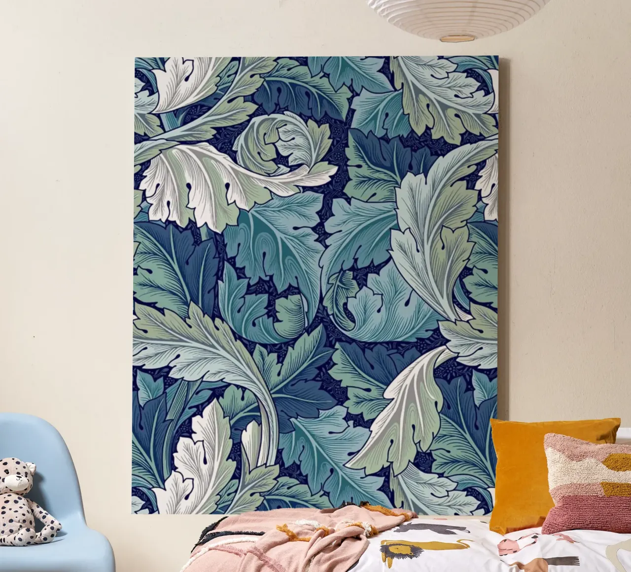 Stampe William Morris, arte botanica da parete, stampa naturalistica tela con Cornice a cassetta da ArtHaus