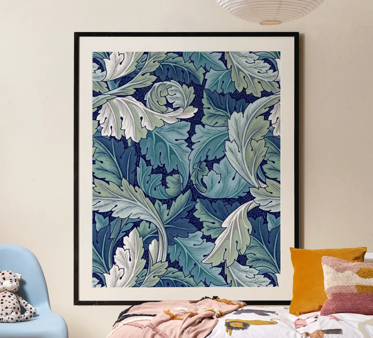 Stampe William Morris, arte botanica da parete, stampa naturalistica poster con telaio in alluminio da ArtHaus