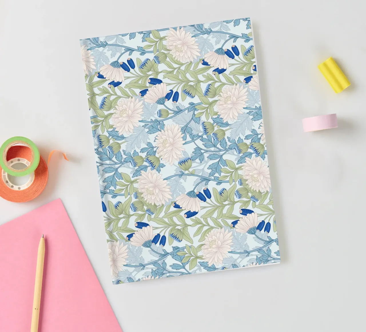 William Morris Prints, Botanical Wall Art, Nature Print notebook by ArtHaus