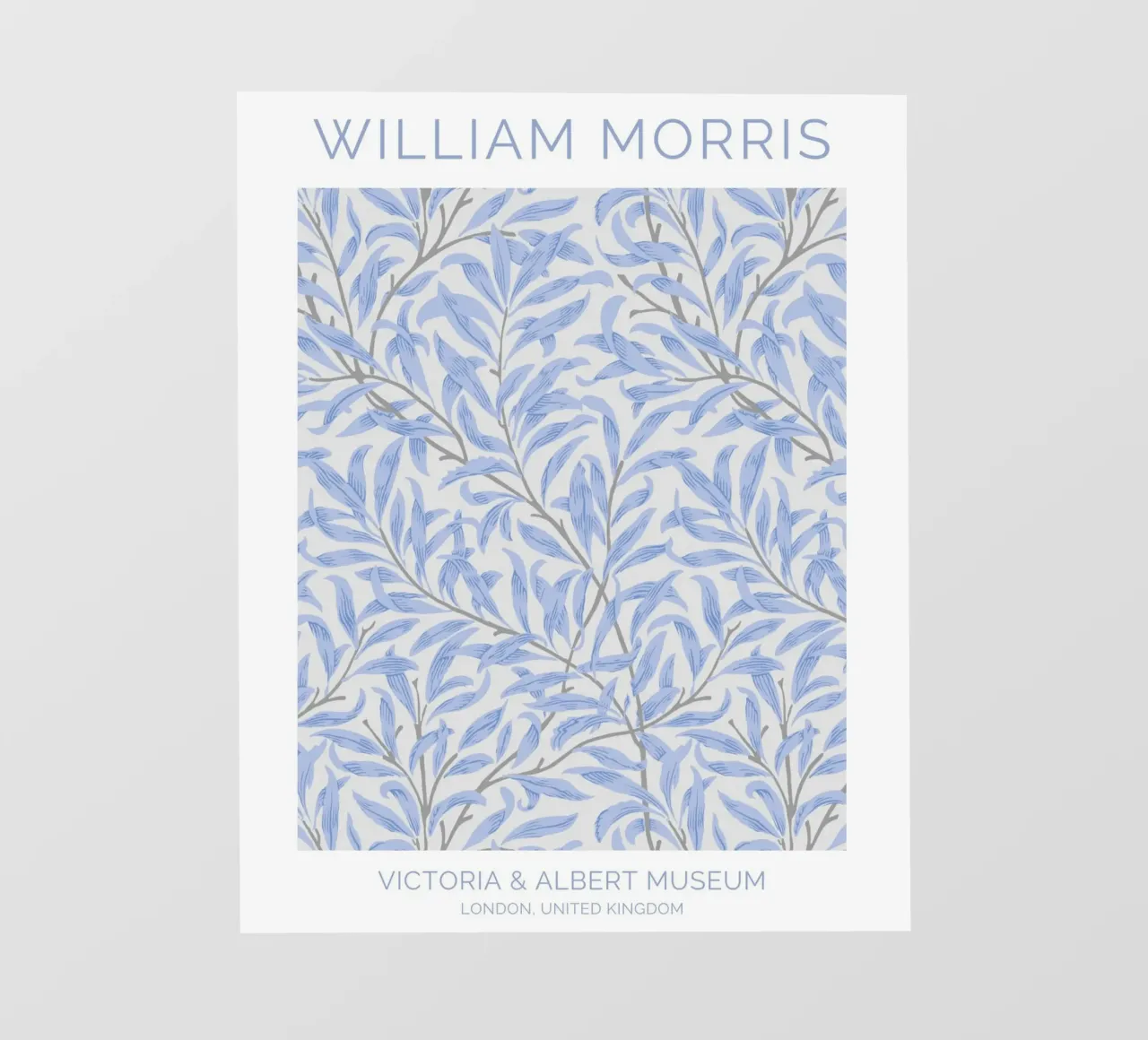 William Morris Prints Floral Pattern Art, Botanical Pattern backlit film by ArtHaus