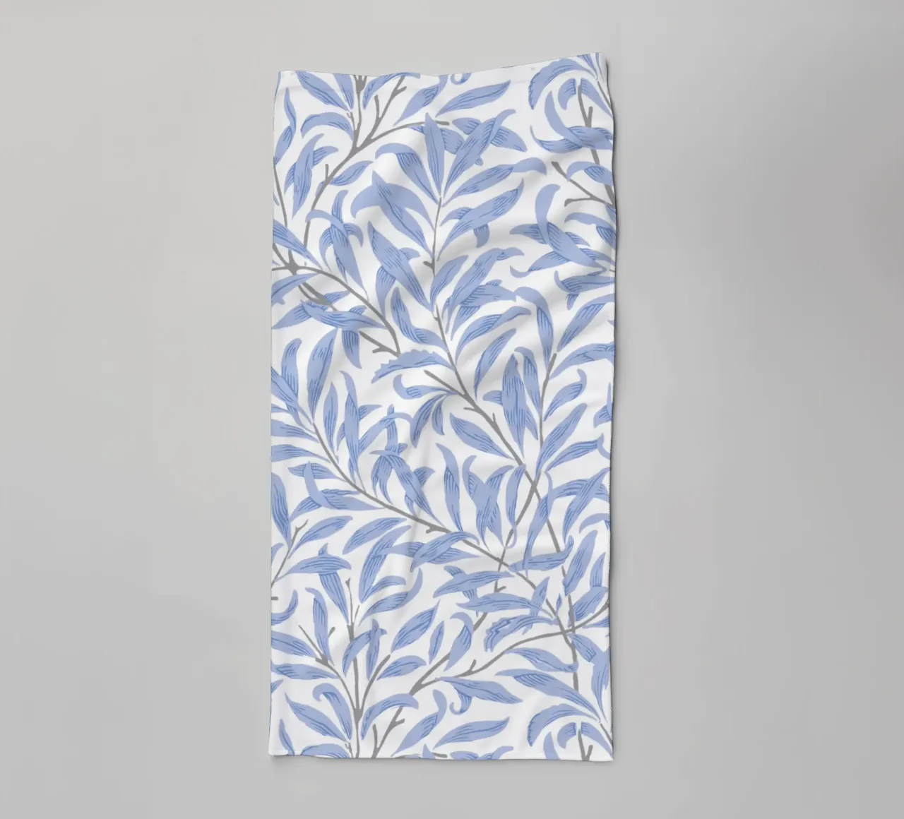 William Morris Willow Bough Blue Print, Nature Wall Art towel by ArtHaus