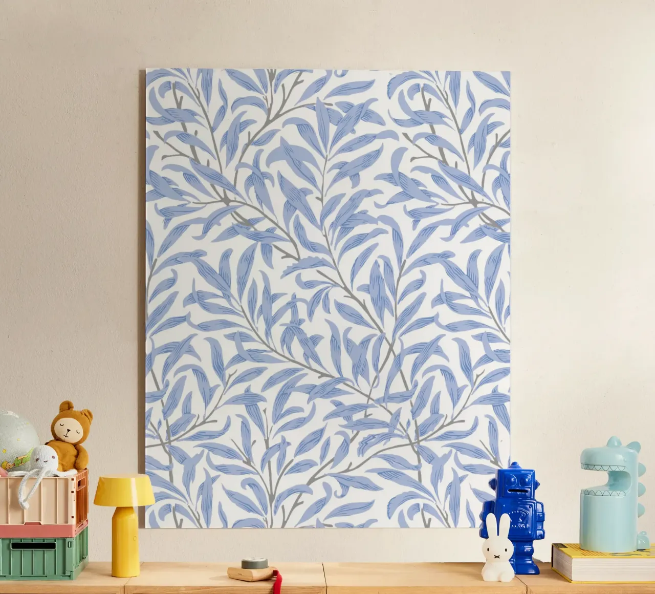William Morris Willow Bough Blue Print, Nature Wall Art acrylic glass by ArtHaus