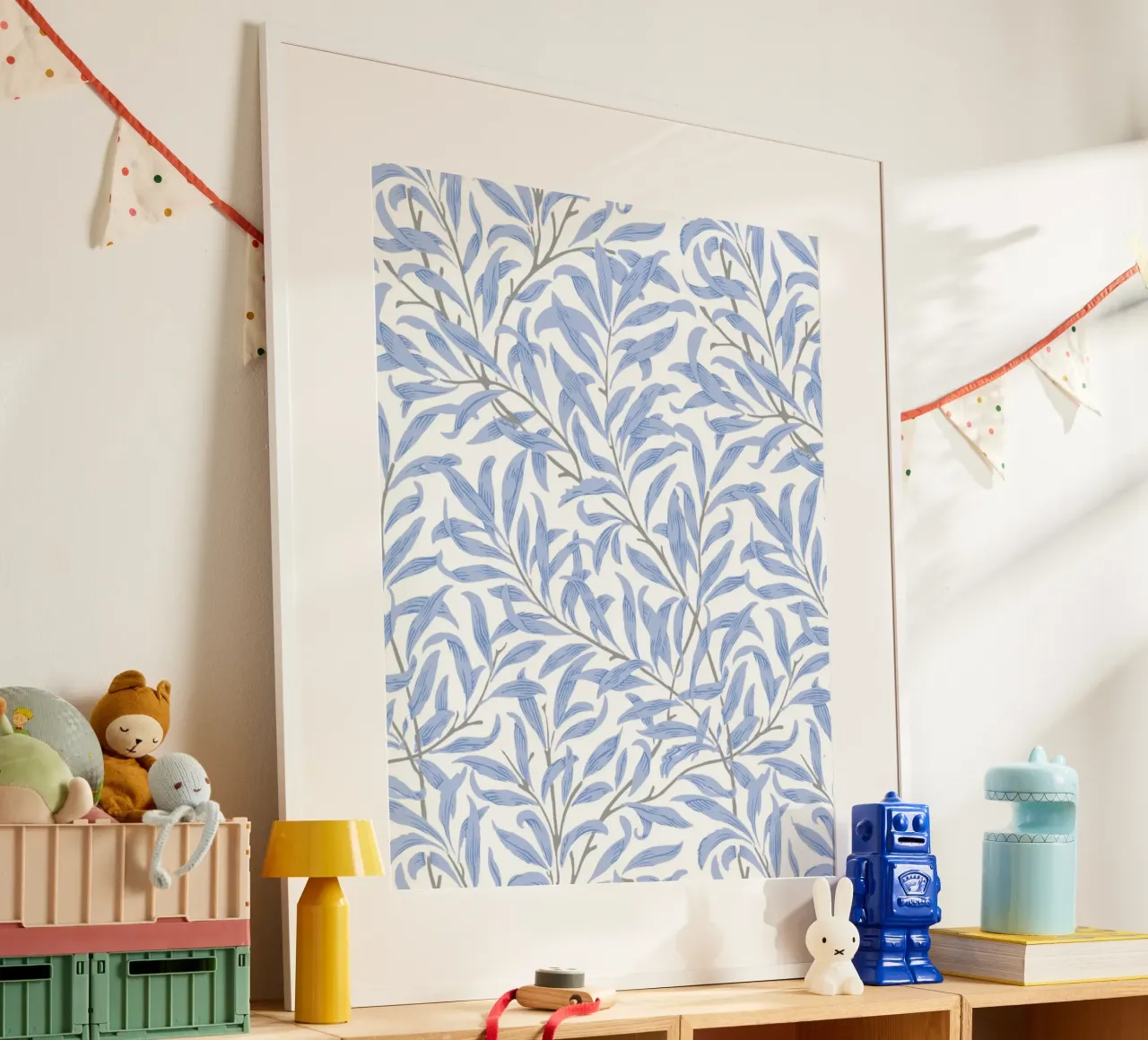 William Morris Willow Bough Blue Print, Nature Wall Art hahnemühle by ArtHaus