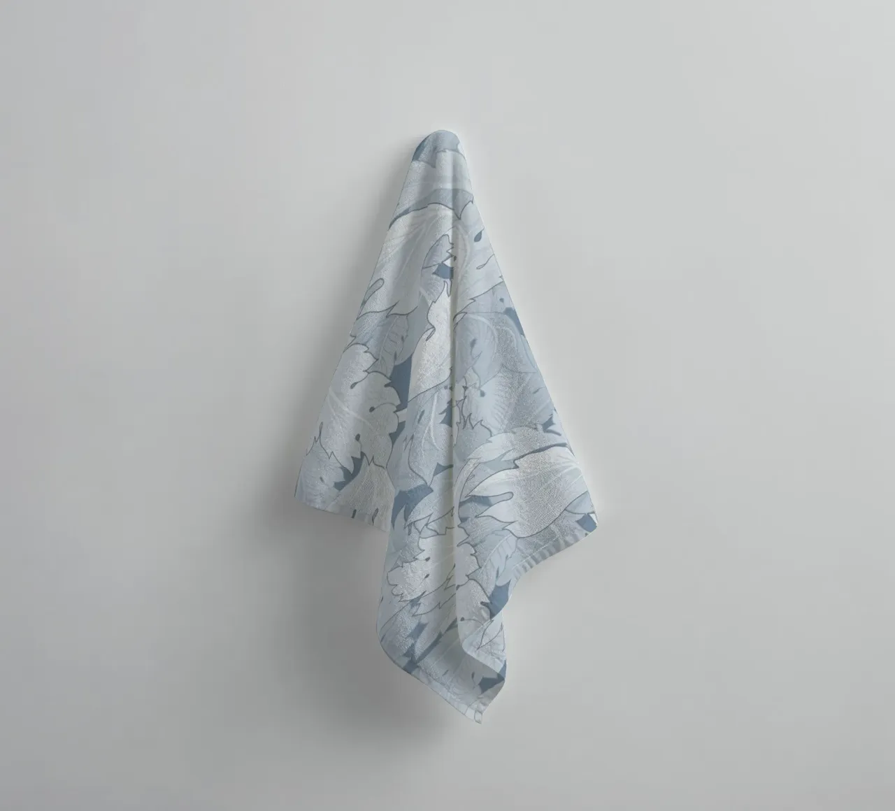 William Morris Botanical Blue Print, Vintage Nature Wall Art towel by ArtHaus