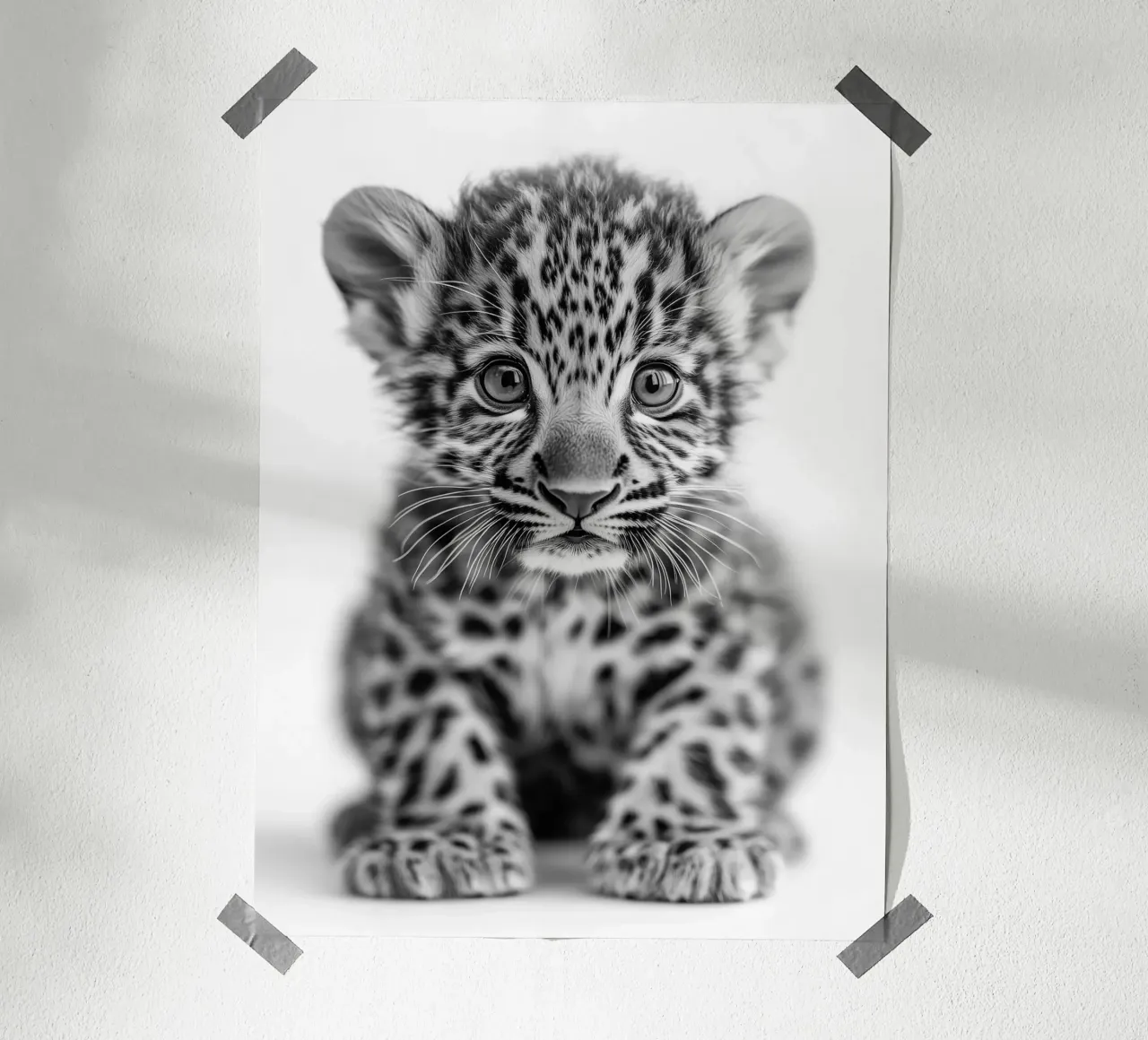 La suavidad salvaje del leopardo hahnemühle de Monochrome