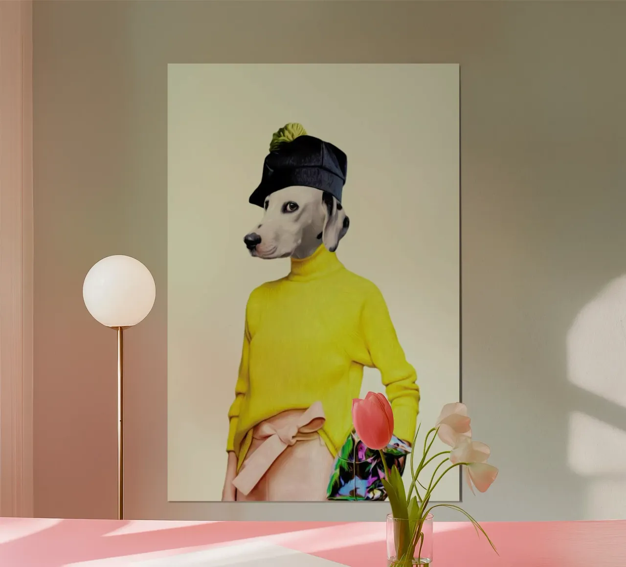 Miss Suspect poster con telaio in legno da Mrs. Pepper's Designs