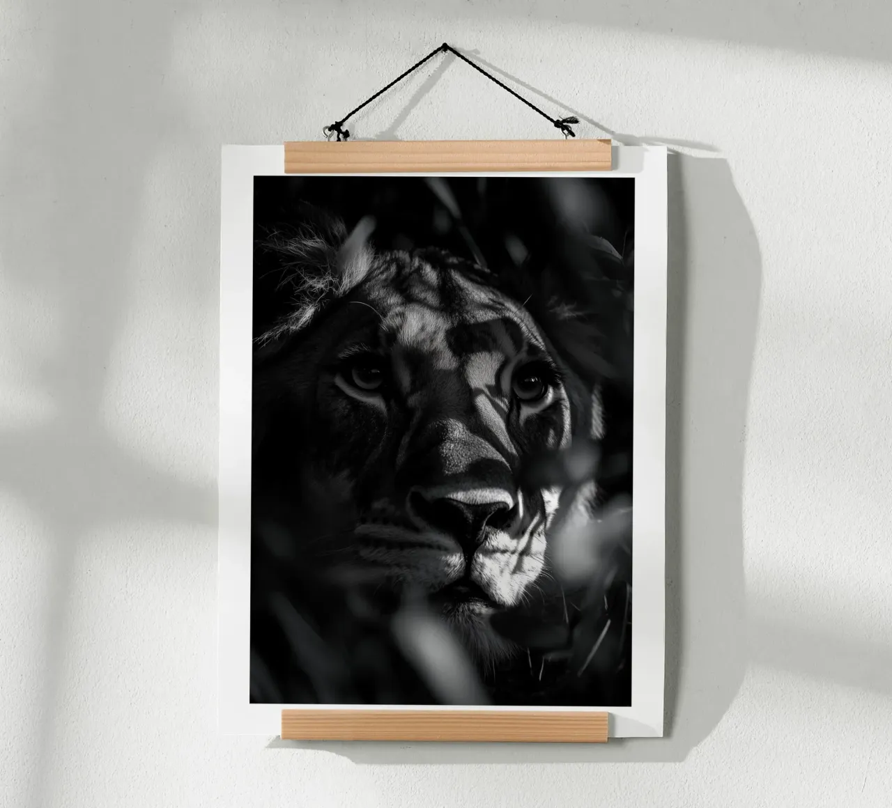 L'ombra mistica della leonessa carta hahnemühle da Monochrome