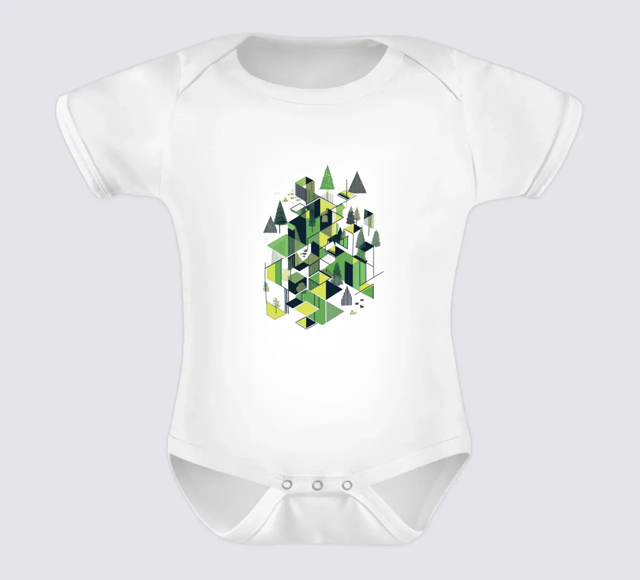Green emerge 6 - icon body neonato maniche corte da The Quiet Senju