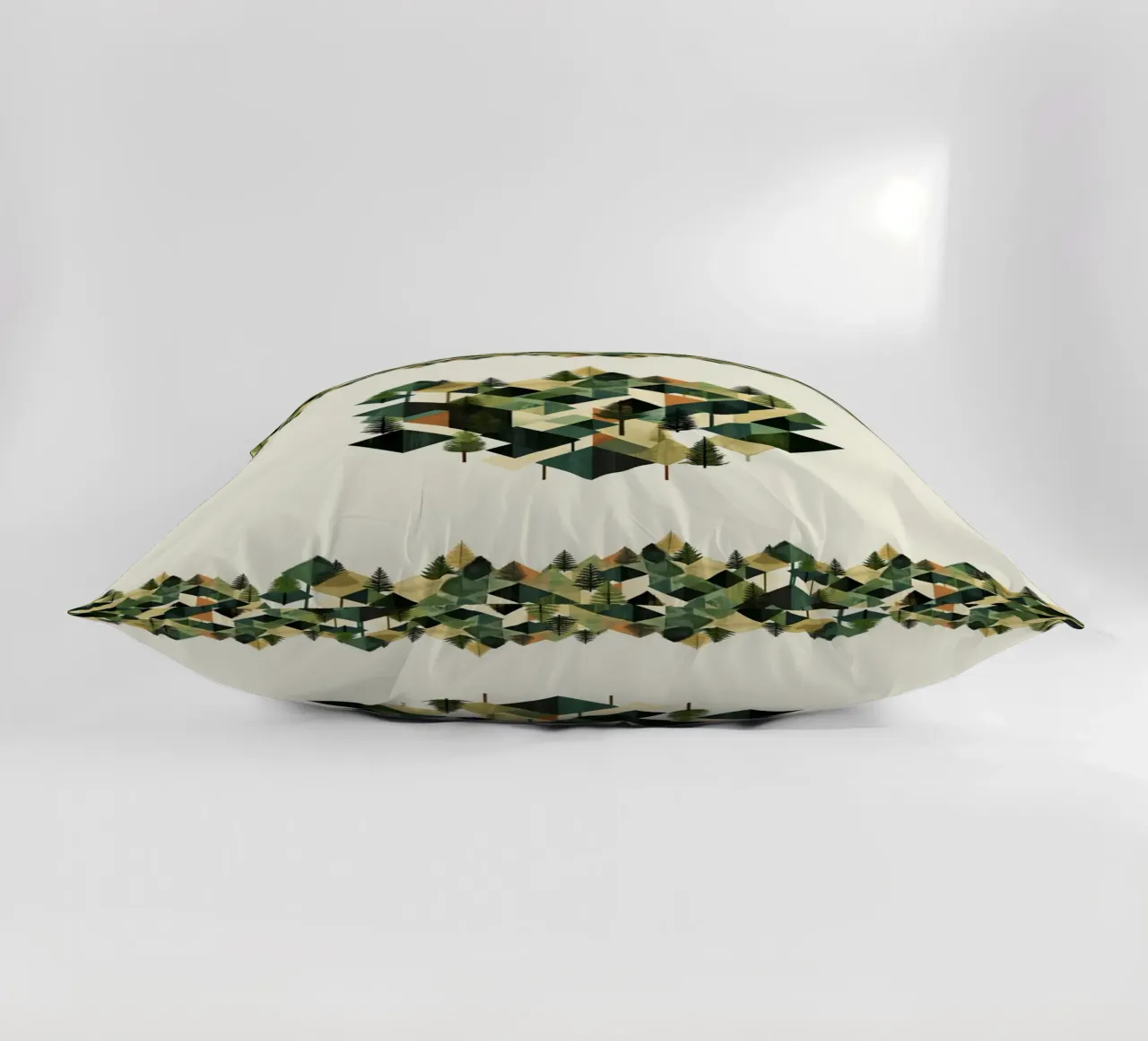 Green emerge 8 - framed cuscino da The Quiet Senju