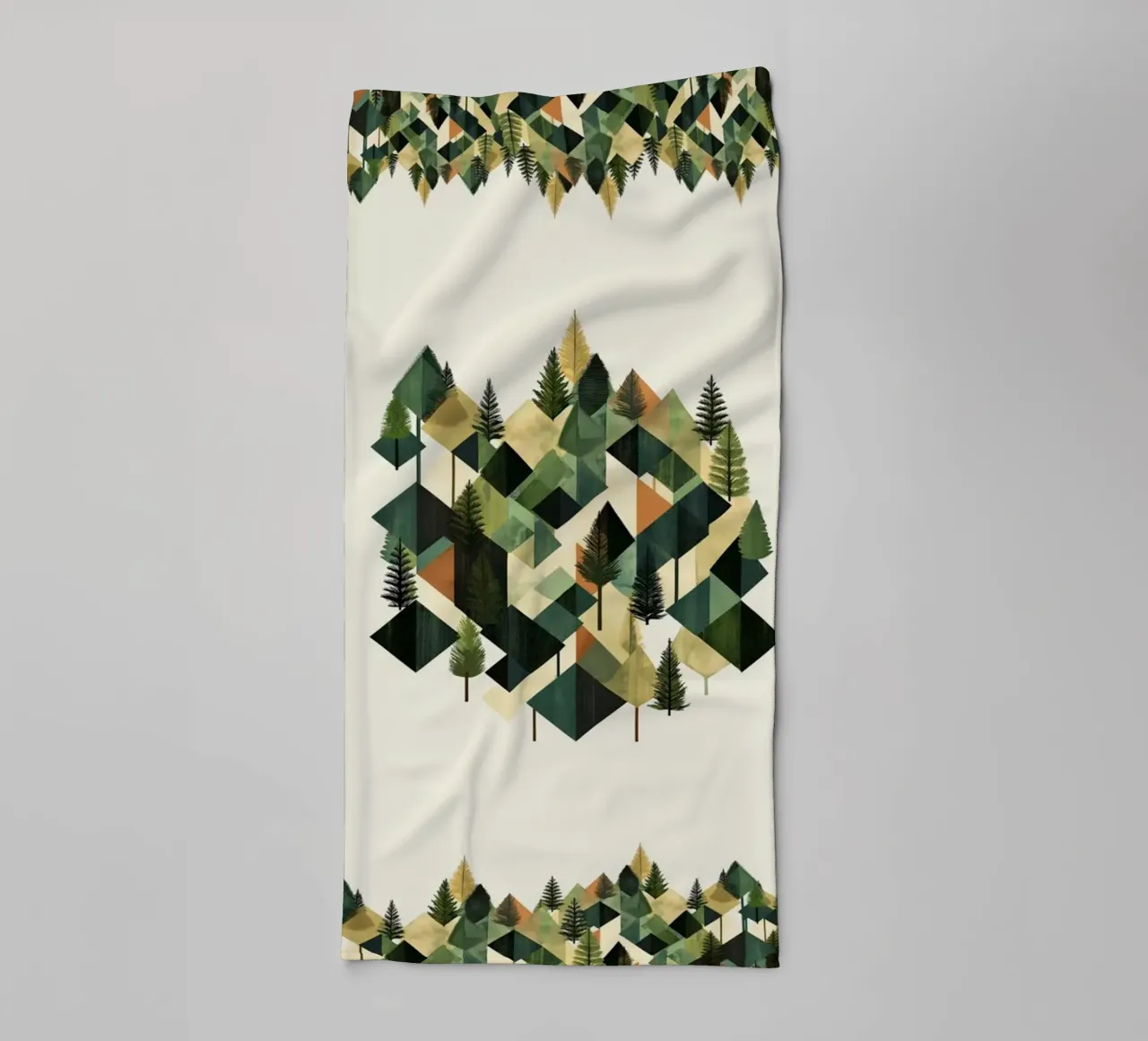 Green emerge 8 - framed asciugamano da bagno da The Quiet Senju