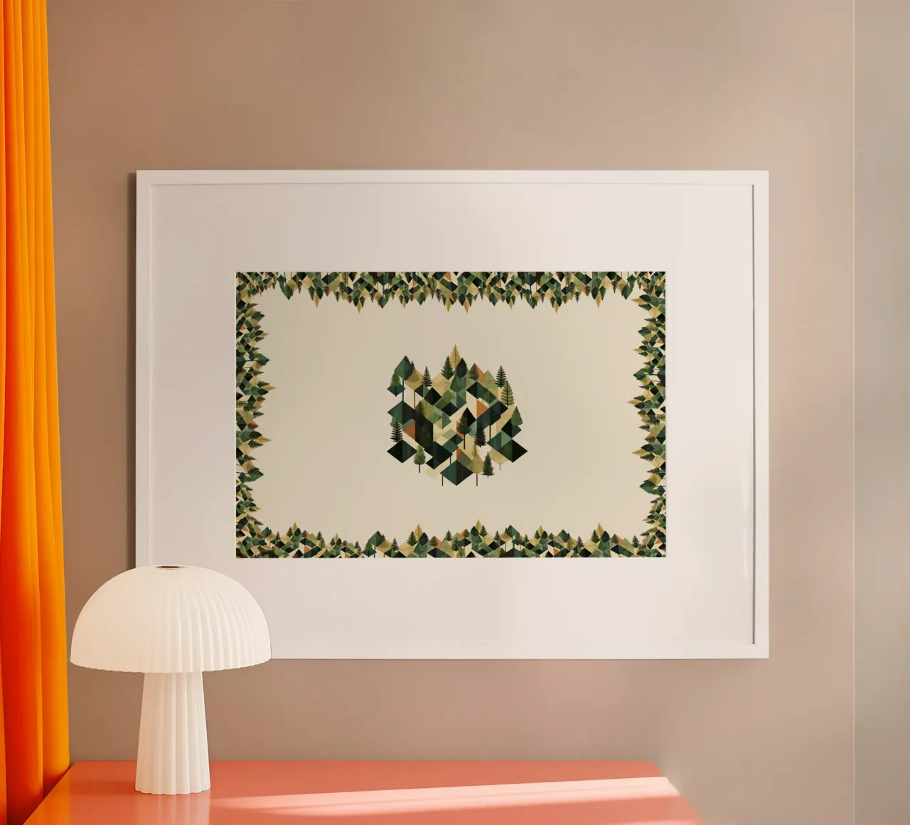 Green emerge 8 - framed carta hahnemühle da The Quiet Senju