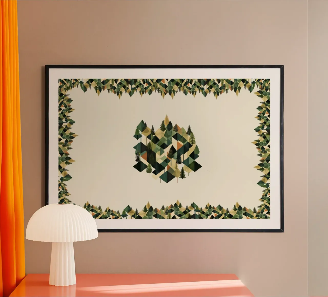 Green emerge 8 - framed carta hahnemühle da The Quiet Senju