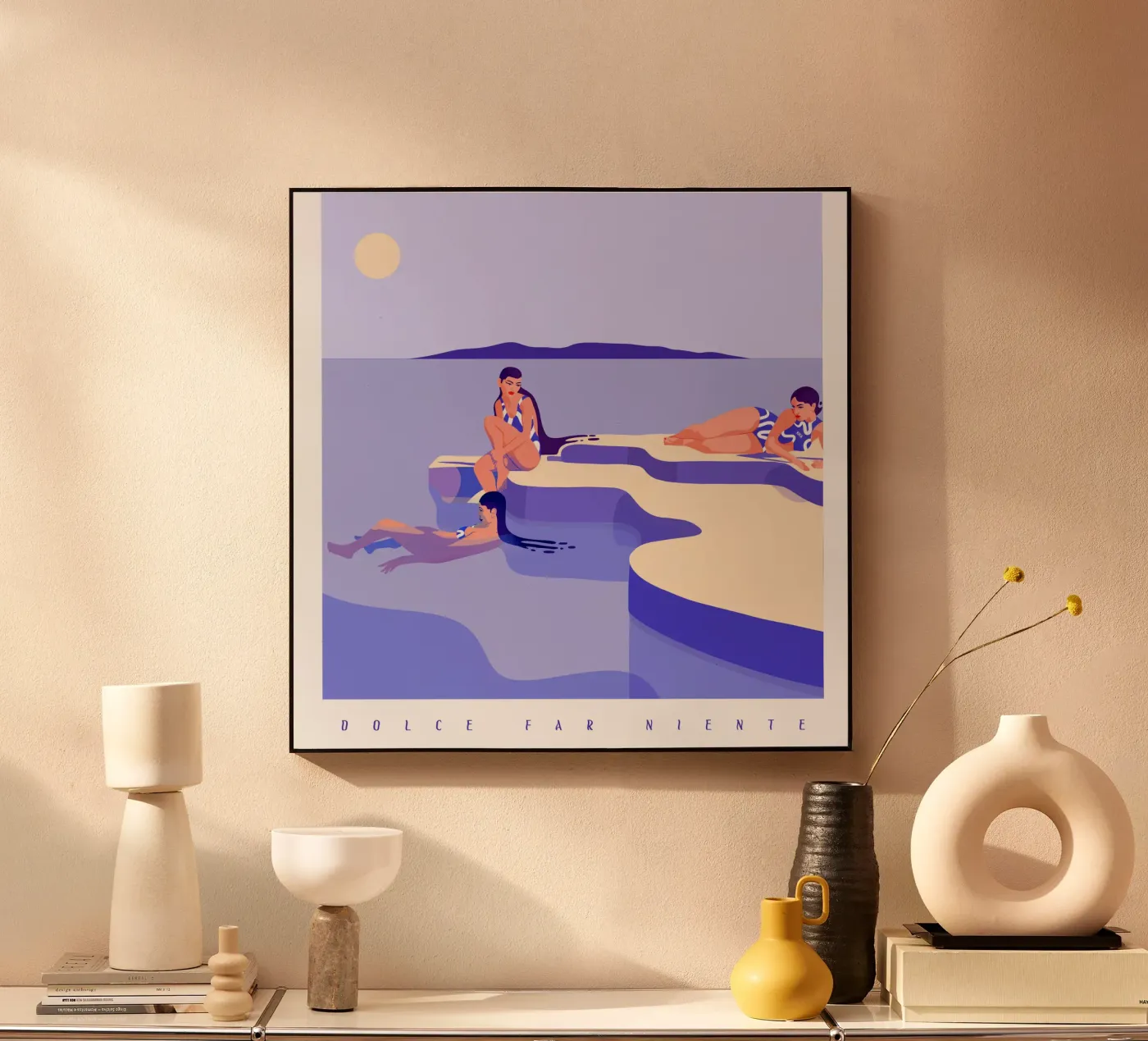 DOLCE FAR NIENTE acrylic glass by Kika illu