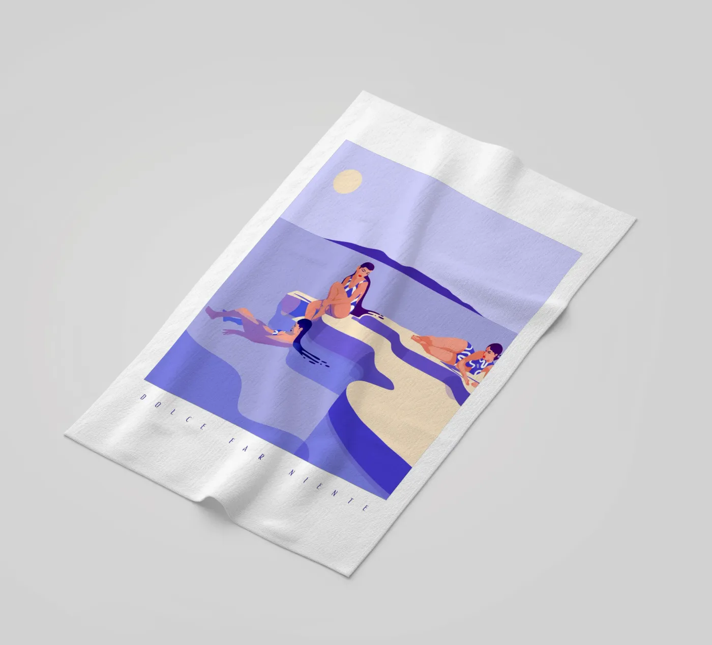 DOLCE FAR NIENTE telo mare da Kika illu