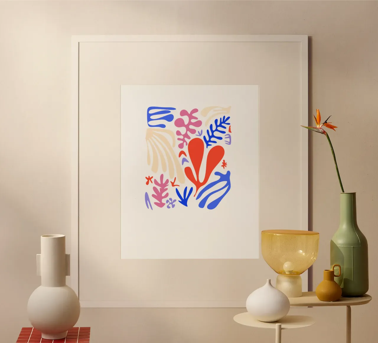organic poster with aluminum frame by Kika illu
