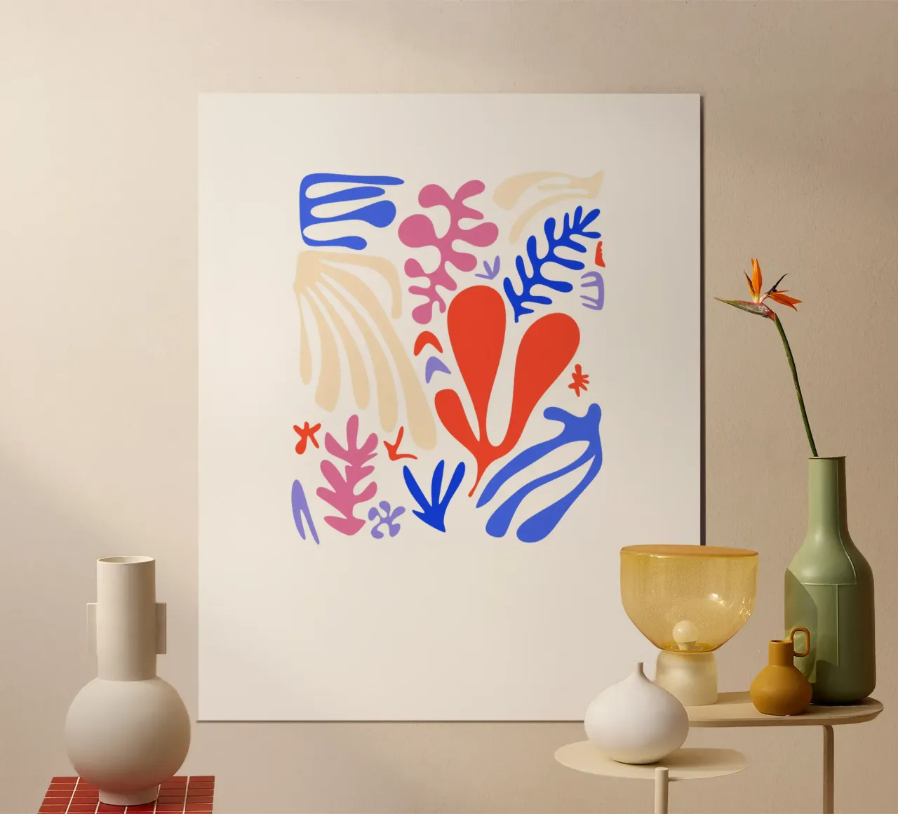 organic poster with aluminum frame by Kika illu