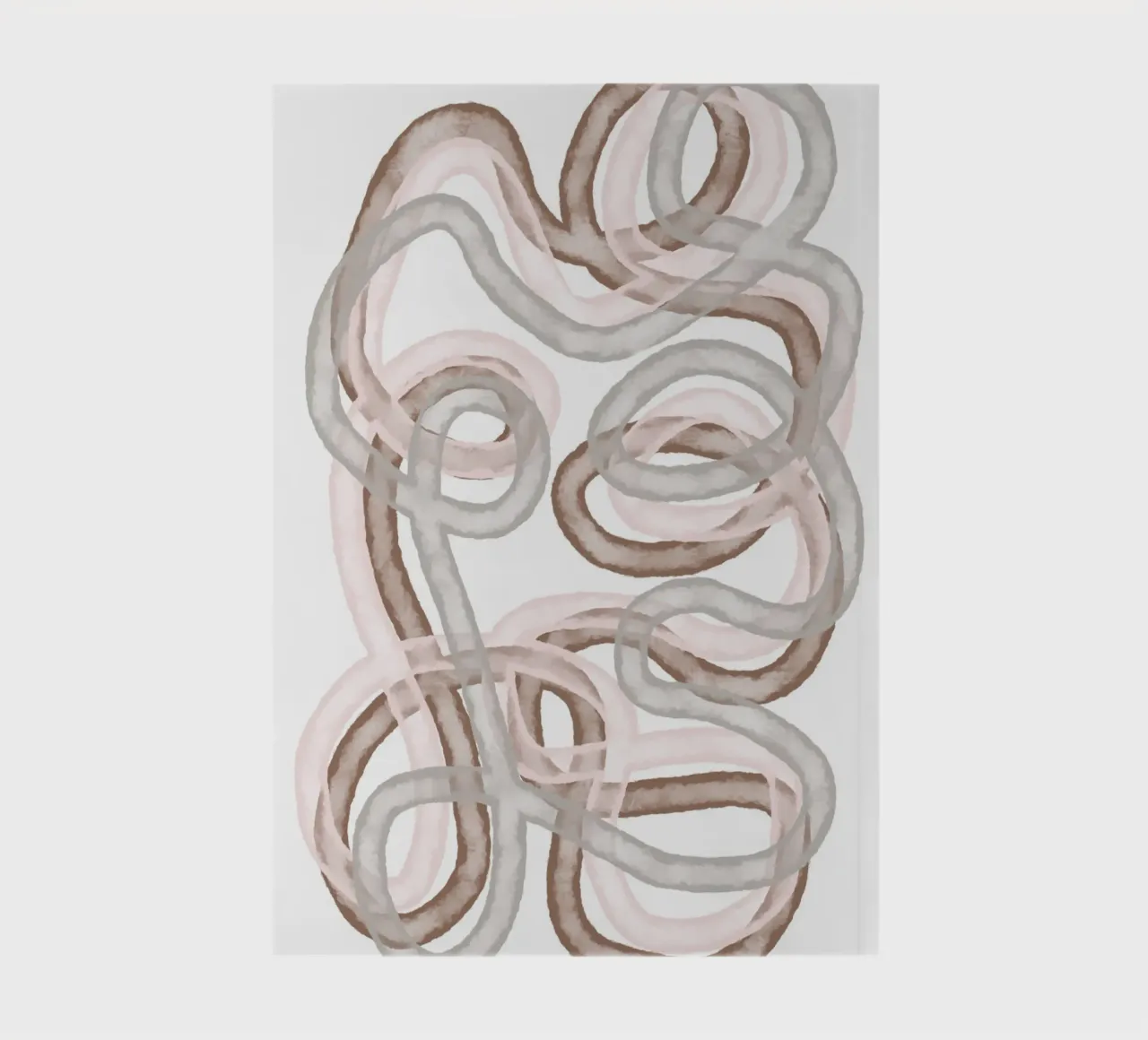 Abstract watercolour lines notebook by Martina