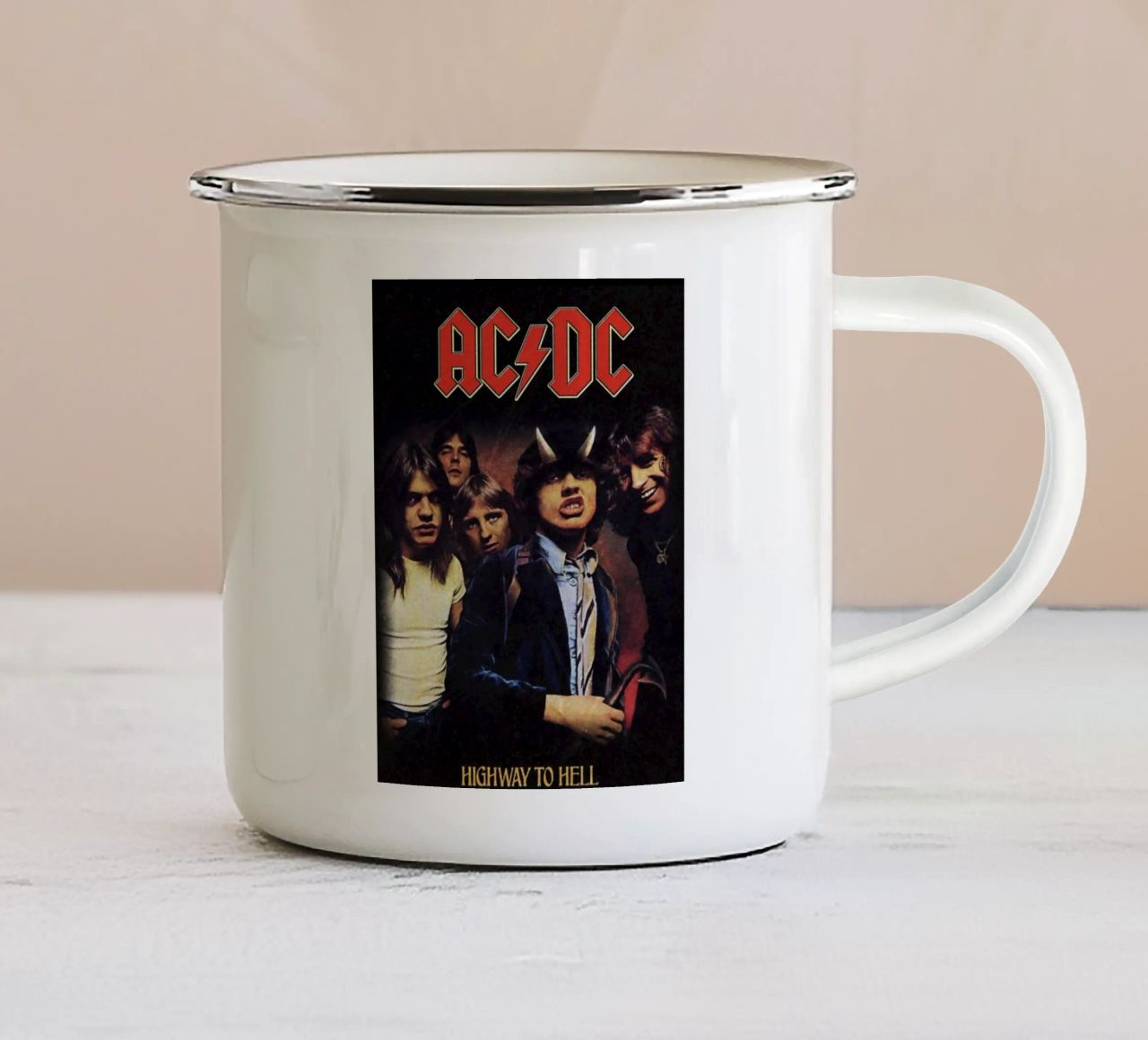 ACDC - Highway to Hell tazza in smalto da SoundStudio