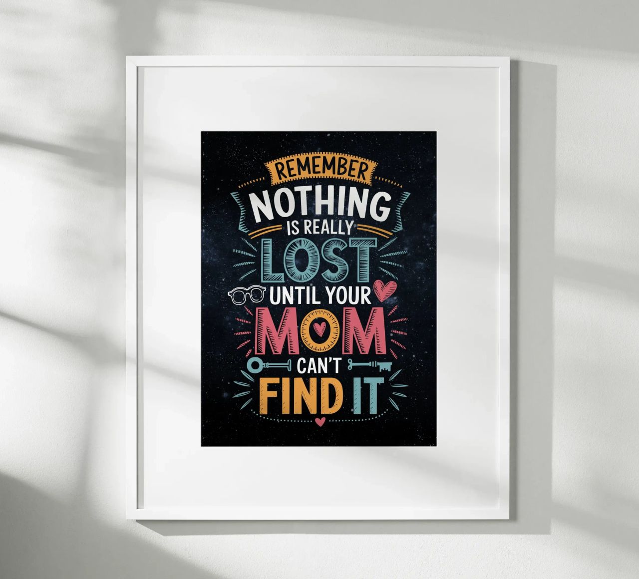 Nulla è veramente perduto Mamma citazione poster da Plain Thoughts
