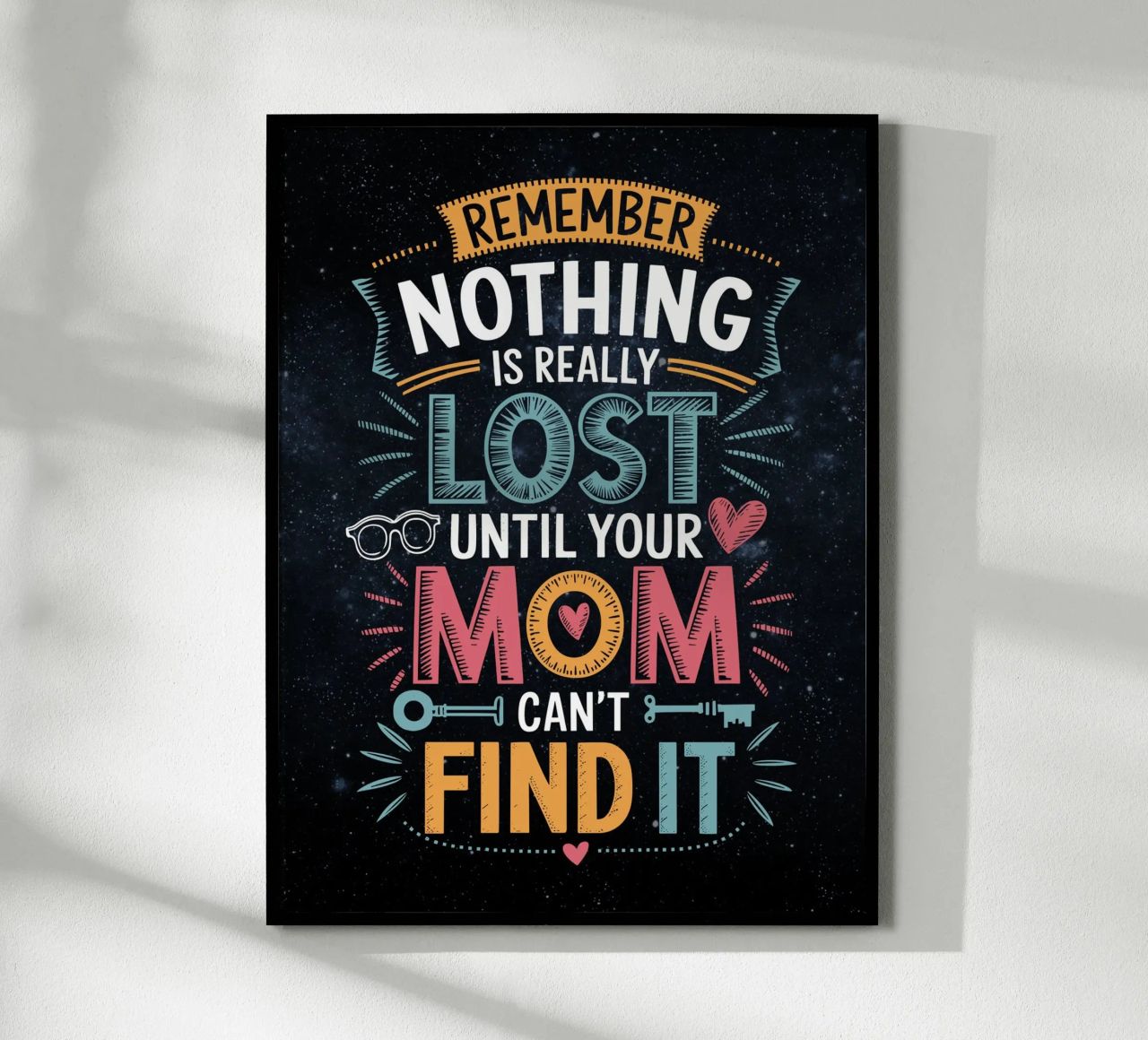 Nulla è veramente perduto Mamma citazione poster da Plain Thoughts