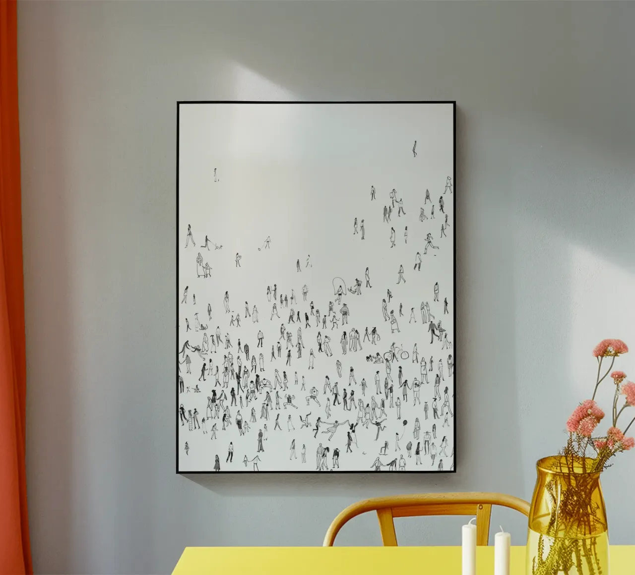 Crowdsurfer plexiglass da Kunst und Kontrast