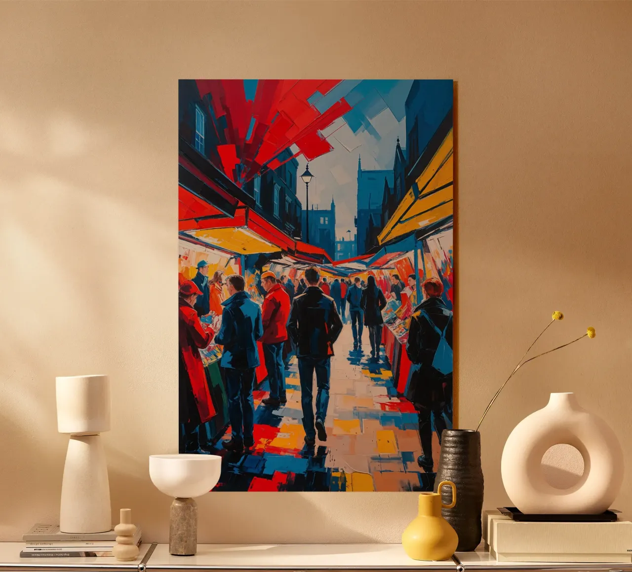 Camden Market Energy in Expressionist Colors plexiglass da AlbertKlee