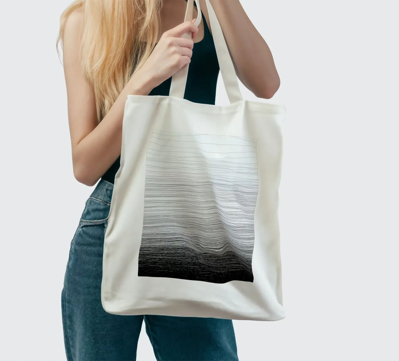 Fade borsa in juta da Studio Nahili