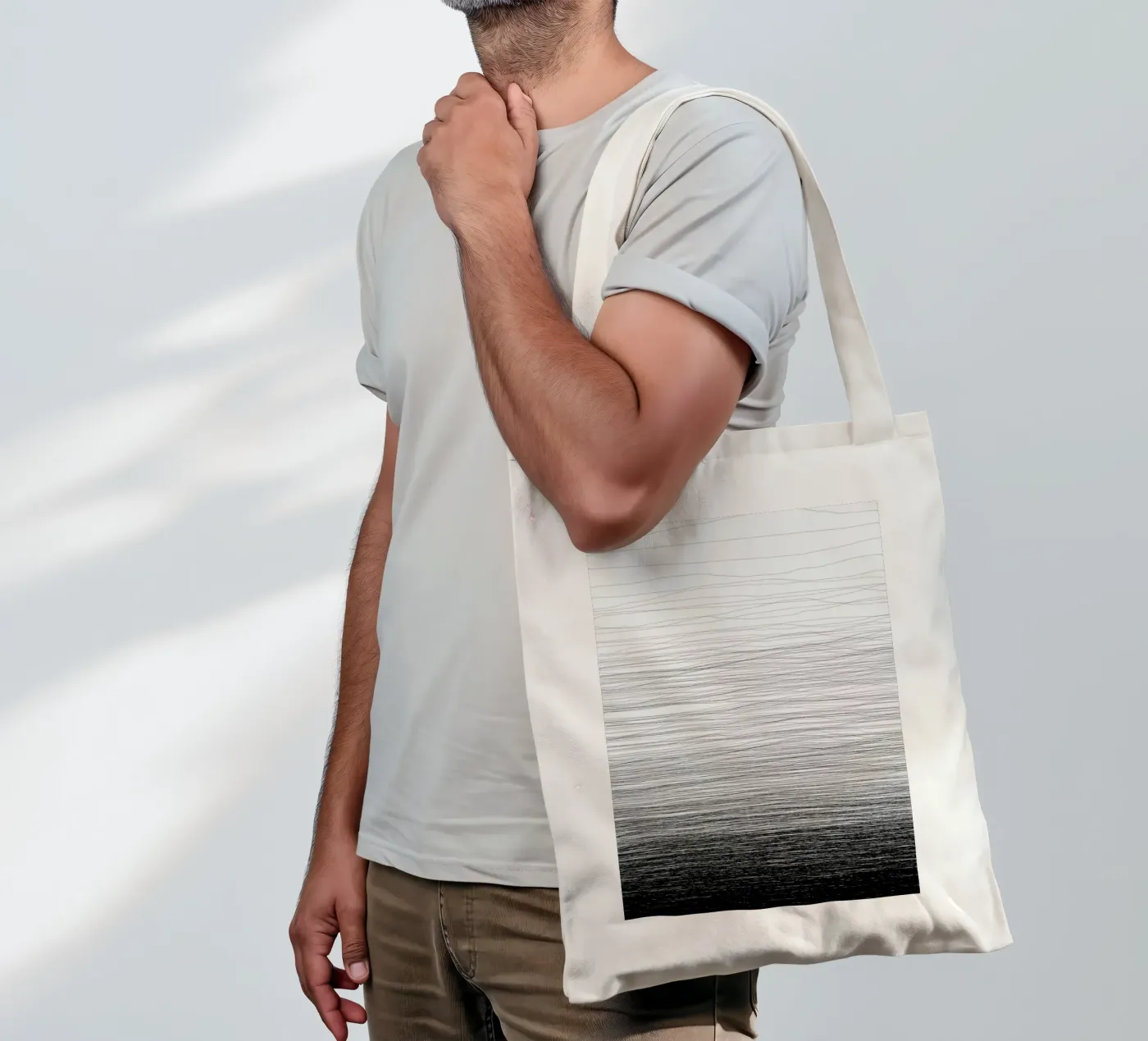 Fade borsa in juta da Studio Nahili