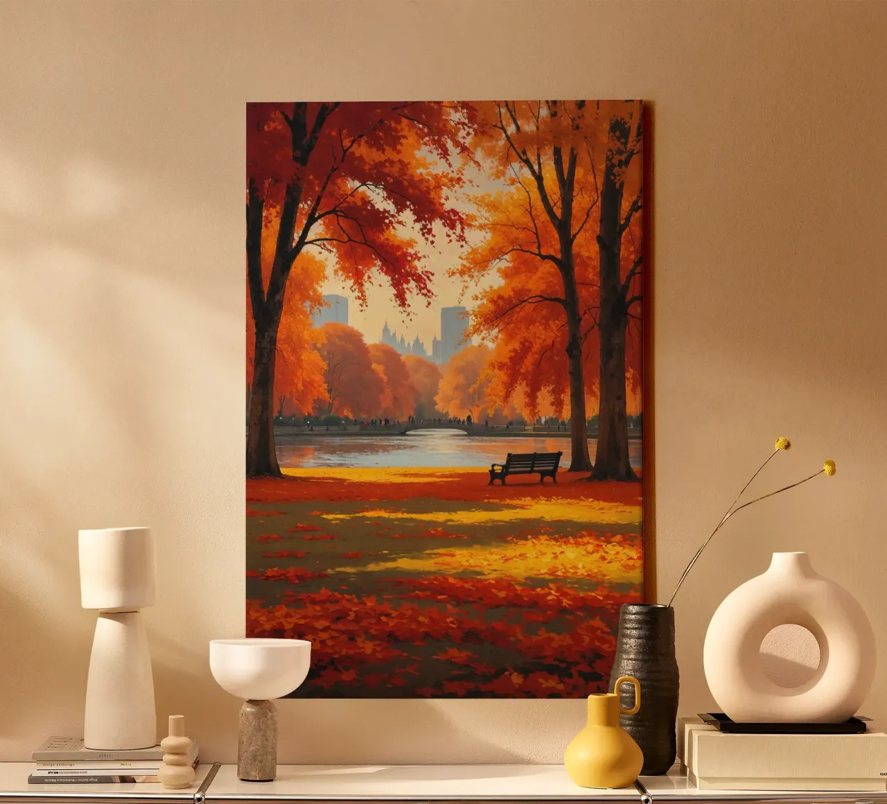 Autumn Serenity in Hyde Park tela da AlbertKlee