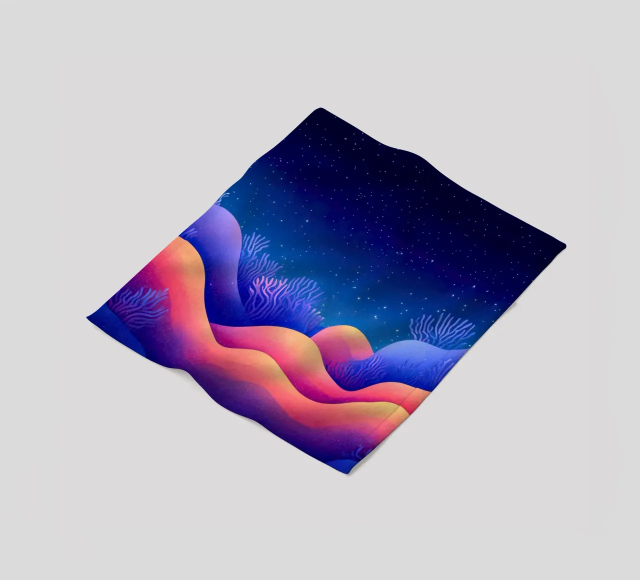 Cosmic Aurora: Waves of Dreams fleece blanket by The Sea