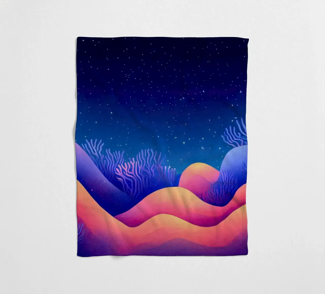 Cosmic Aurora: Waves of Dreams fleece blanket by The Sea