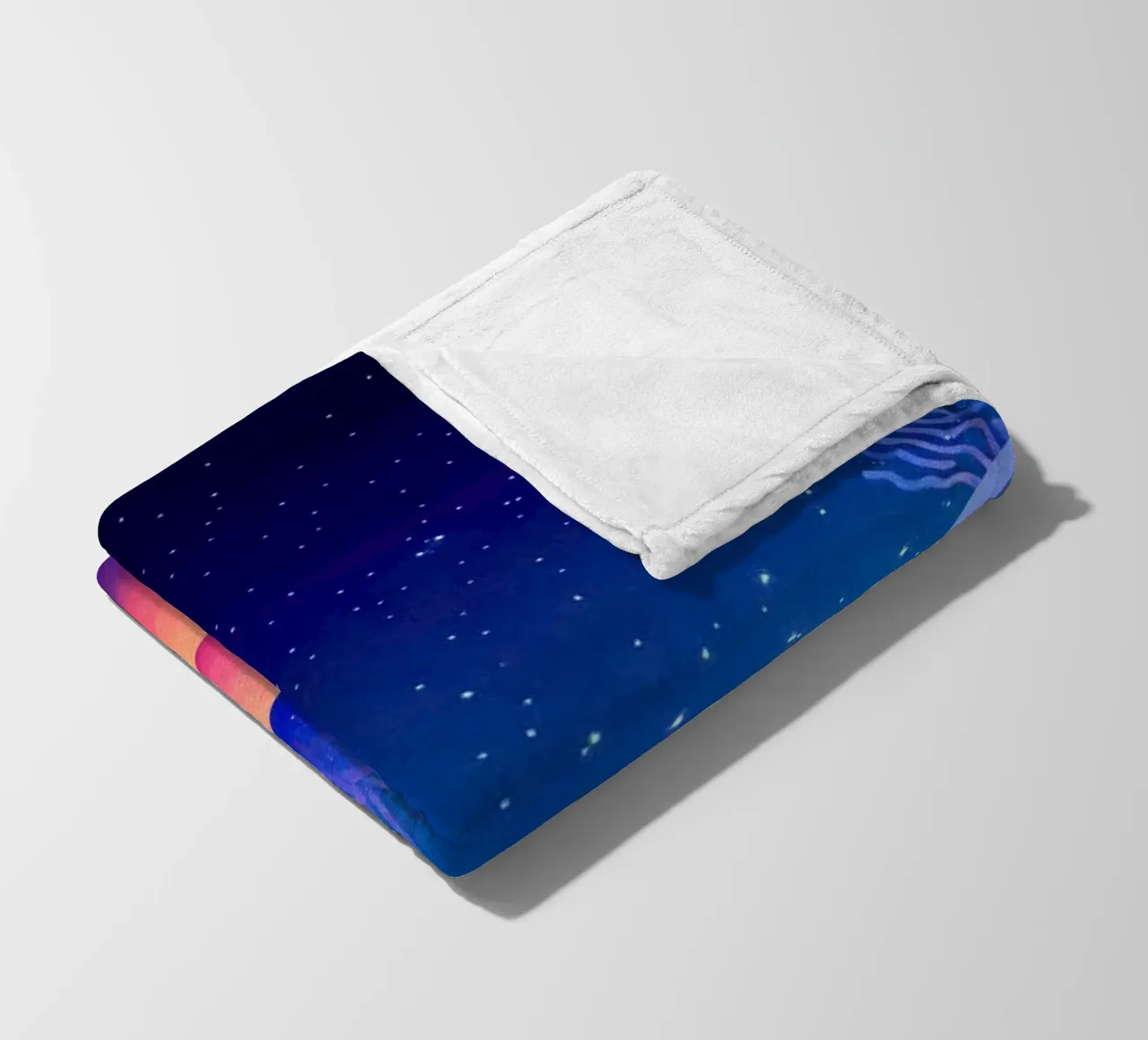 Cosmic Aurora: Waves of Dreams fleece blanket by The Sea