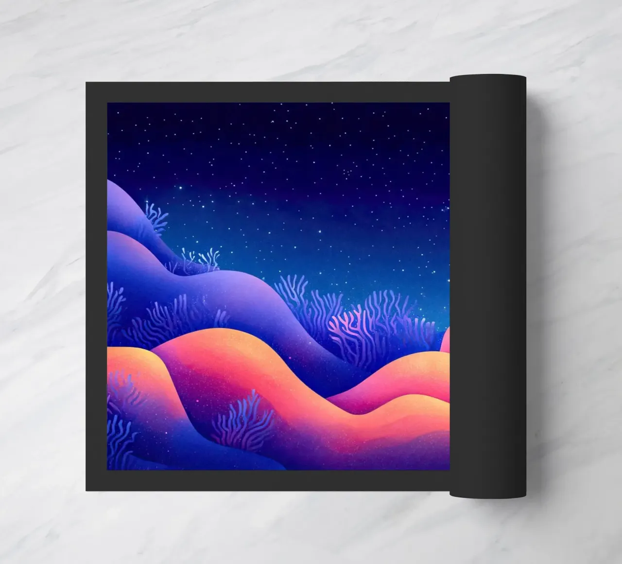 Cosmic Aurora: Waves of Dreams doormat by The Sea