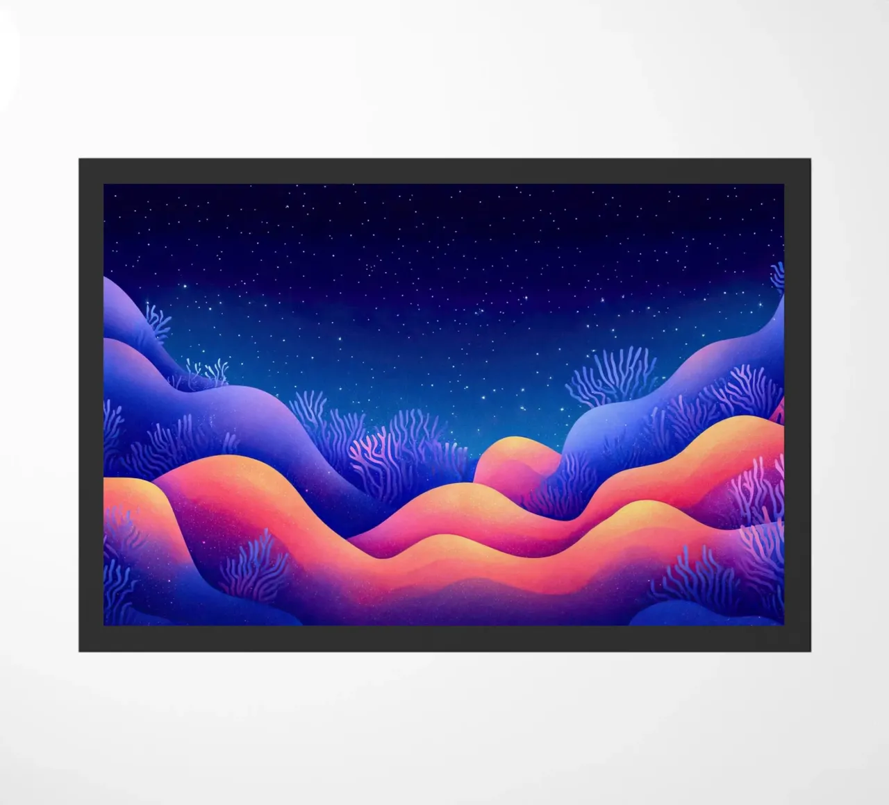 Cosmic Aurora: Waves of Dreams doormat by The Sea