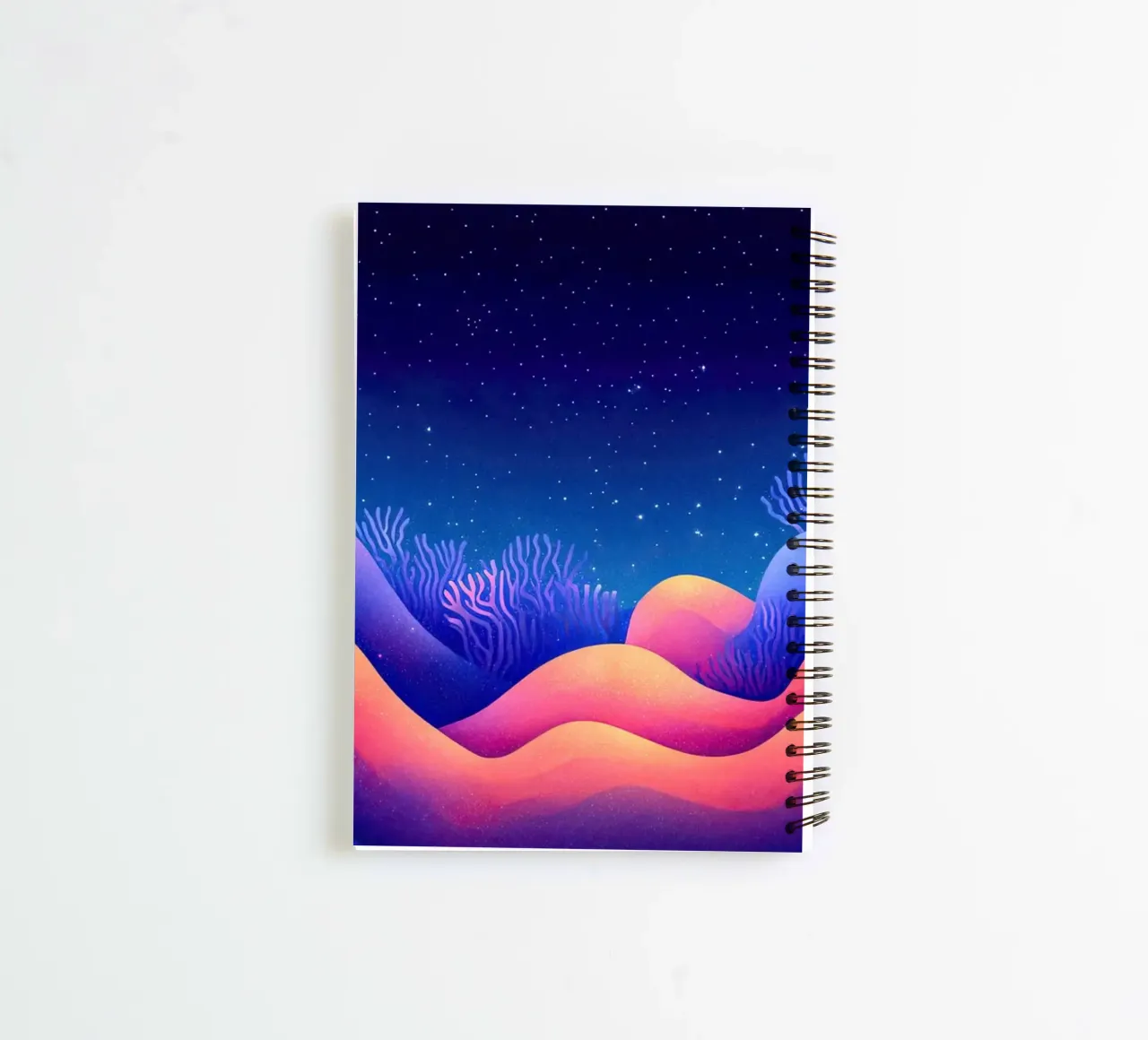 Cosmic Aurora: Waves of Dreams spiral notebook by The Sea