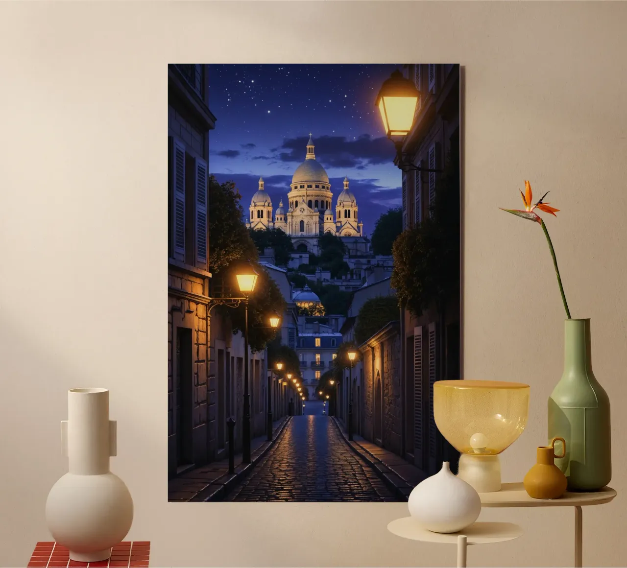 Montmartre Twilight Elegance alluminio dibond da AlbertKlee