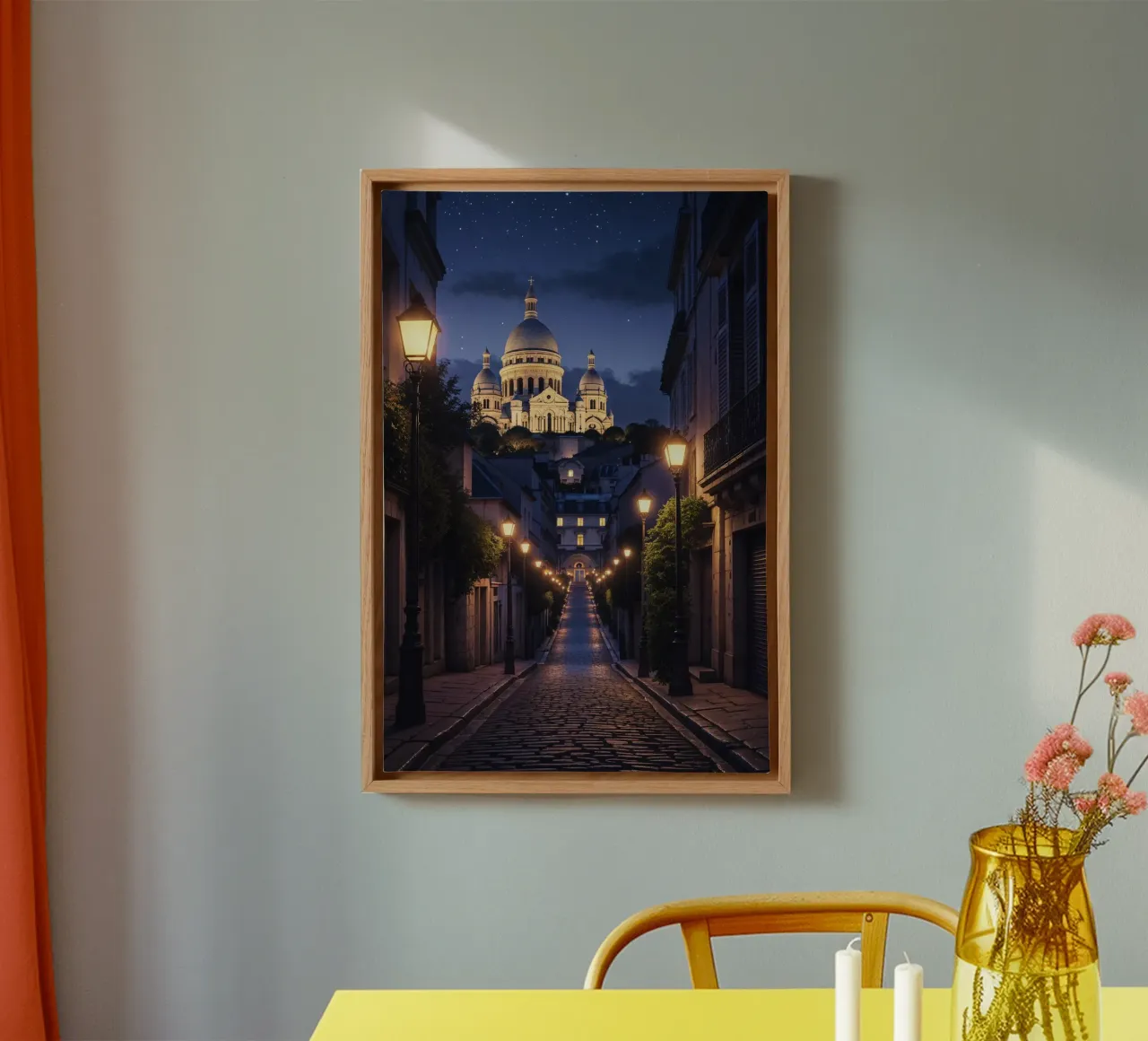 Evening Serenity in Montmartre tela con Cornice a cassetta da AlbertKlee