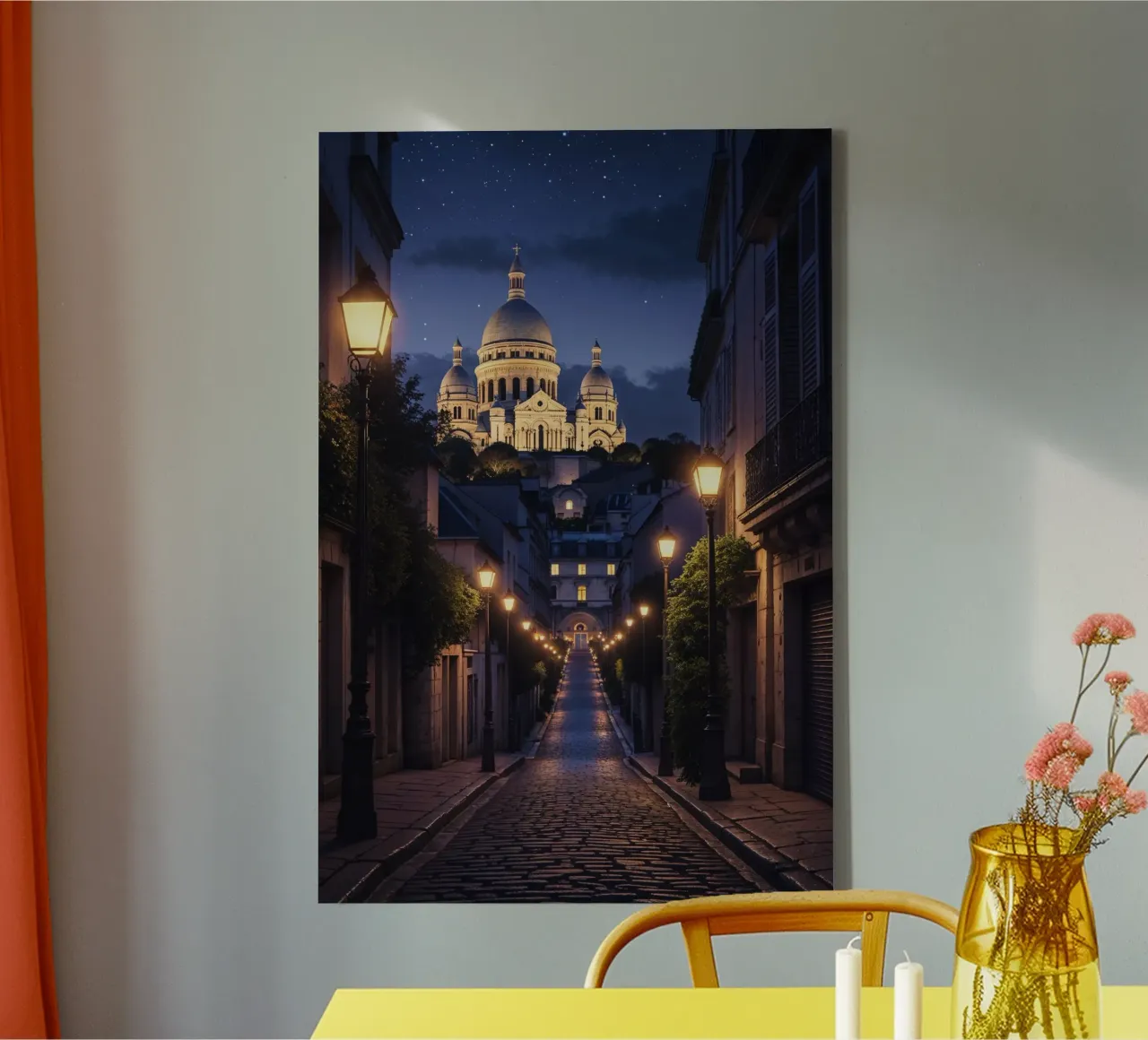 Evening Serenity in Montmartre tela con Cornice a cassetta da AlbertKlee