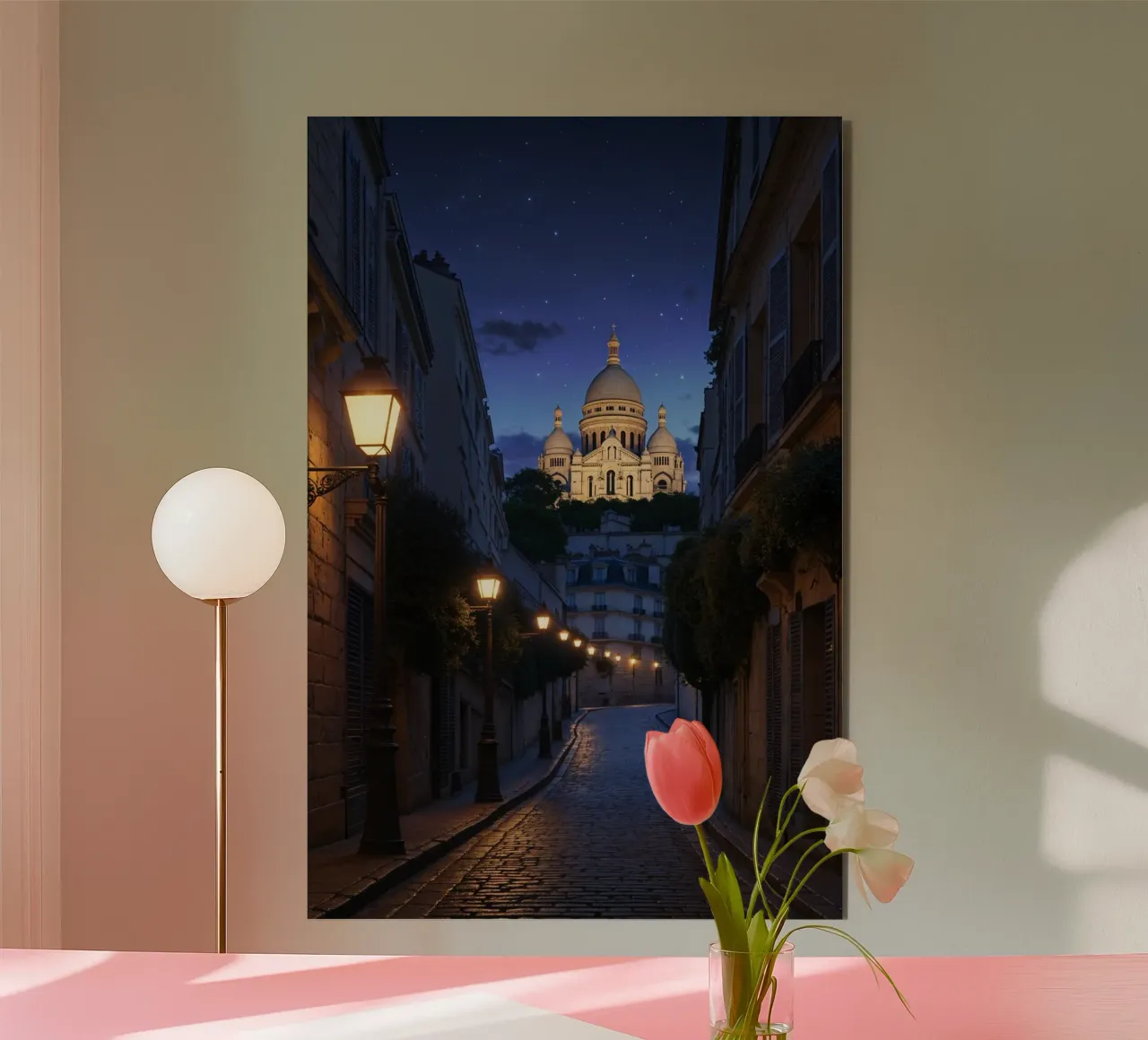 Montmartre’s Timeless Glow alluminio dibond da AlbertKlee