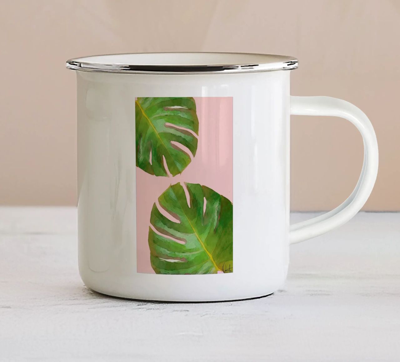 Tropico tazza in smalto da Xchange Art Studio